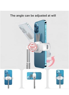 Generic Cell Phone Stand, Cute Bunny Phone Stand, Angle Height Adjustable Cell Phone Stand for Desk, Height Angle Adjustable Phone Holder, Compatible with iPhone, iPad, All Phones (White)  - Image 2