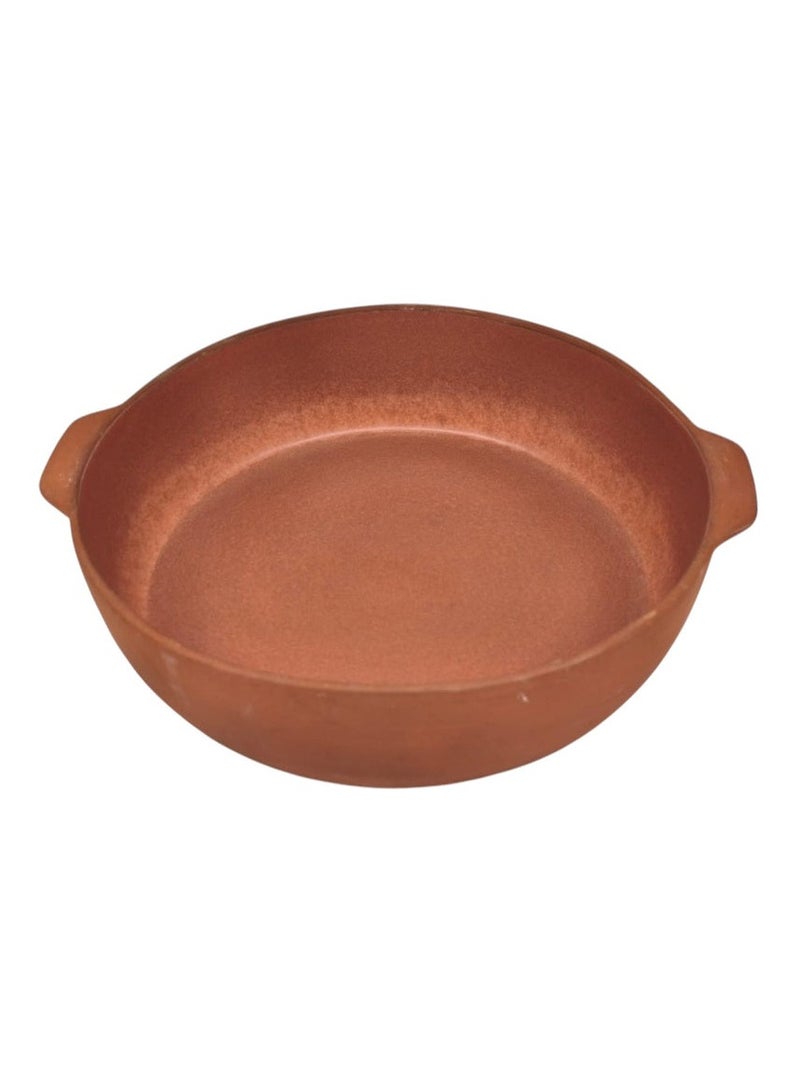 AKDC Maria Terracotta Round Clay Baker-28cmX7cm-Clay - Image 1