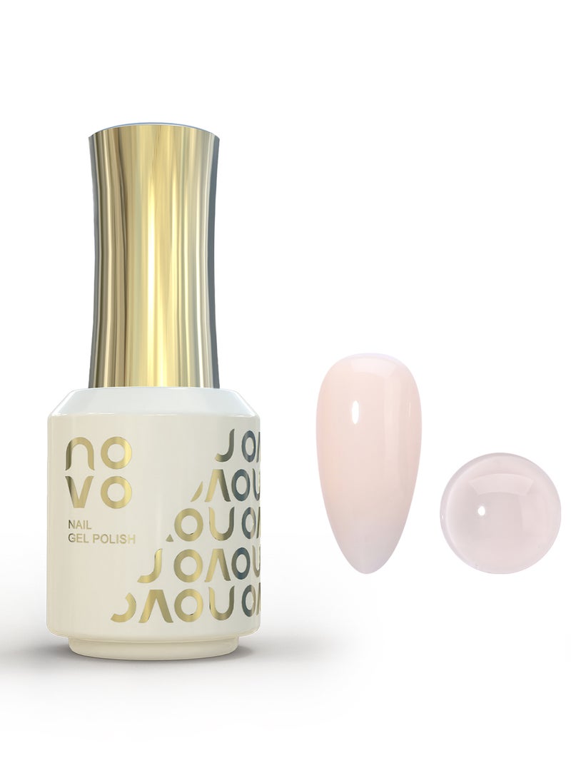 نوفو طلاء أظافر جل 5 في 1، جل أظافر متعدد الوظائف، جل بناء وتقوية الأظافر المعالج بالأشعة فوق البنفسجية وLED، جل أظافر يدوم طويلاً للاستخدام المنزلي - 15 مل - Image 1