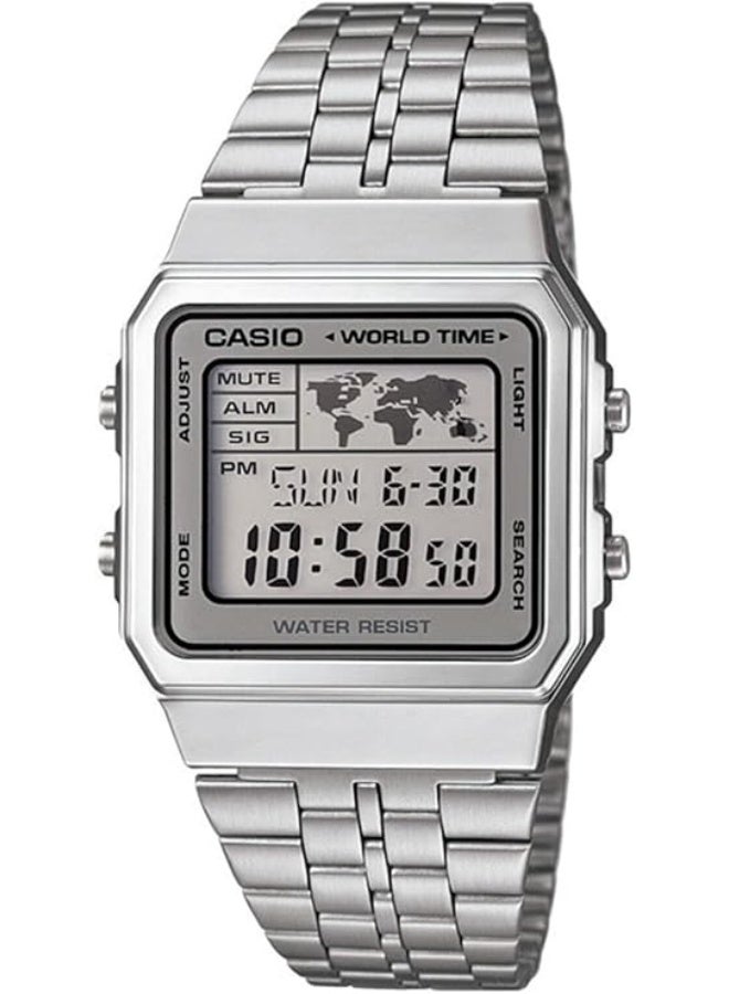 Casio Vintage Unisex Quartz Stainless Steel Digital Watch A500WA-7DF