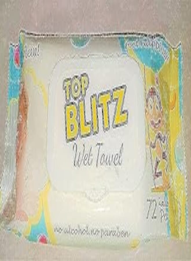 Top Blitz - Wipes -72 Wet Towel for Kids