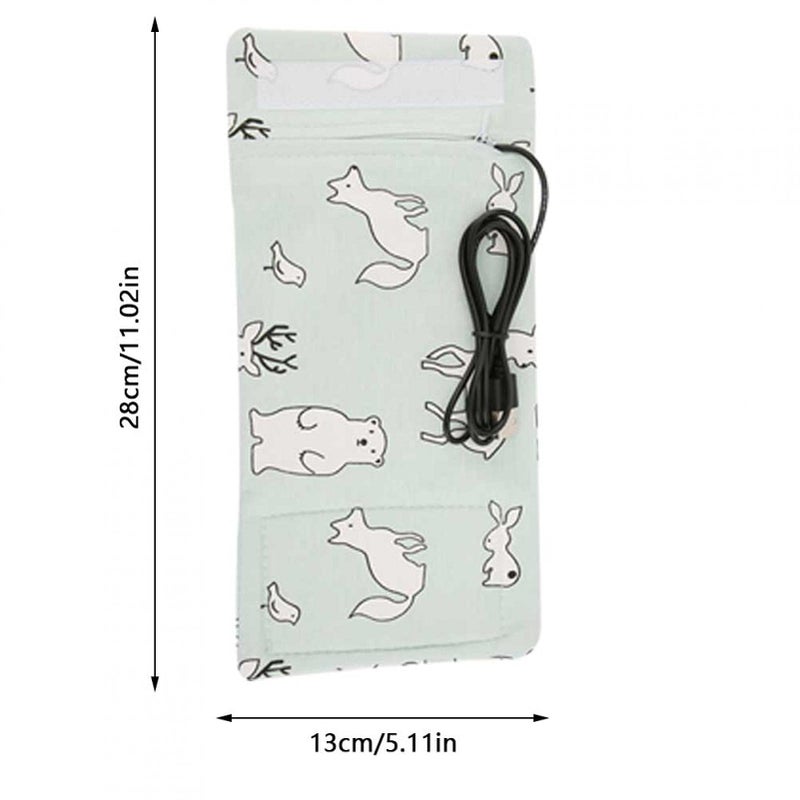 GOTOTOP Bottle Warmer Bag, Bottle Warmer Case Milk Warmer Portable Cooler Bag with USB Charging Port for Baby Care(Bear) - Image 5