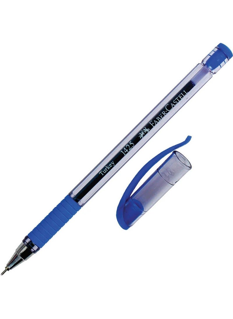 Faber - Castell 1425 0.7 mm Needle Tip Blue Single Ballpoint Pen - Image 1