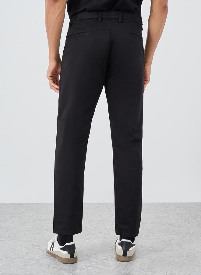 ستايلي بنطلون تشينو ستايلي بقصة عادية من تويل - Image 4