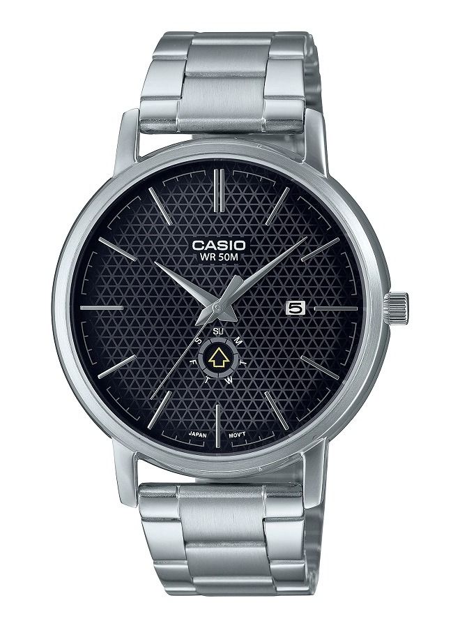 Casio Men Watch Analog Black Dial Stainless Steel MTP-B125D-1AVDF