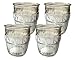 Circleware Set of 4  Clear Glass 14 oz Embossed Drink Glasses (Set of 4) - Image 2