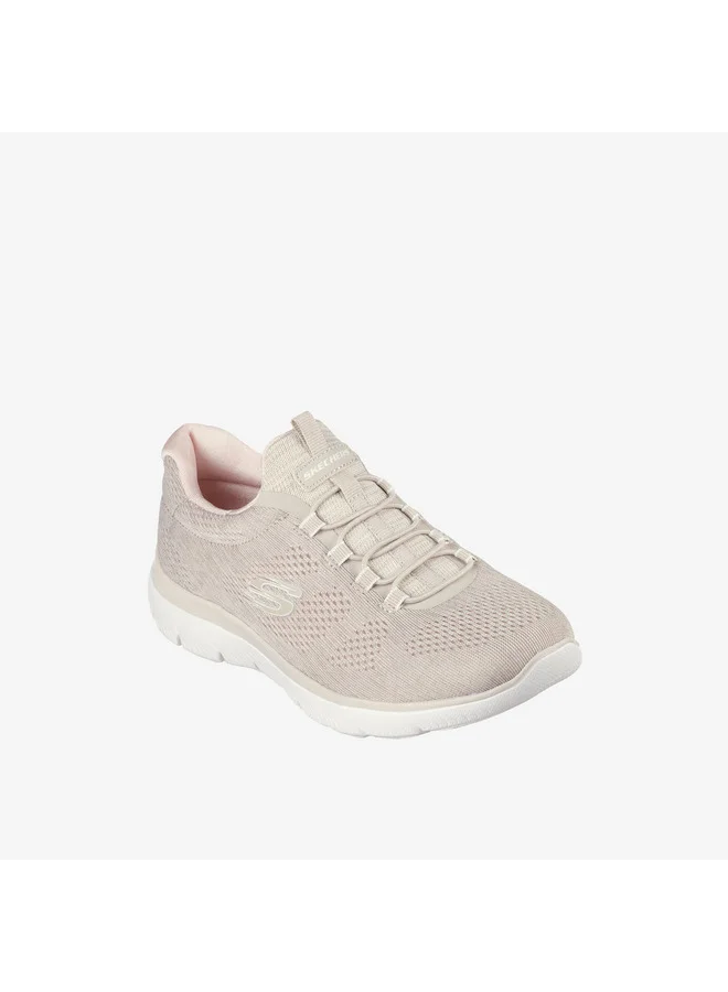 SKECHERS Women's Textured Slip-On Walking Shoes - SUMMITS