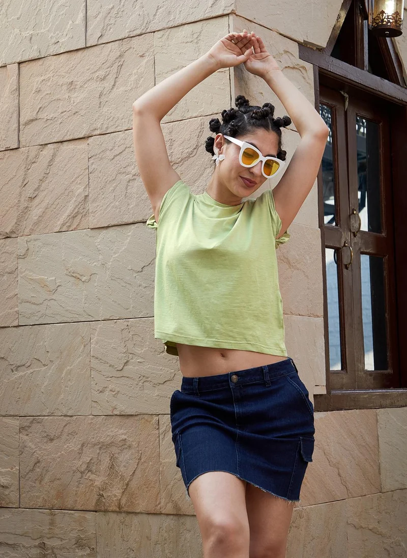PINACOLADA Women's Sage Green Solid Top