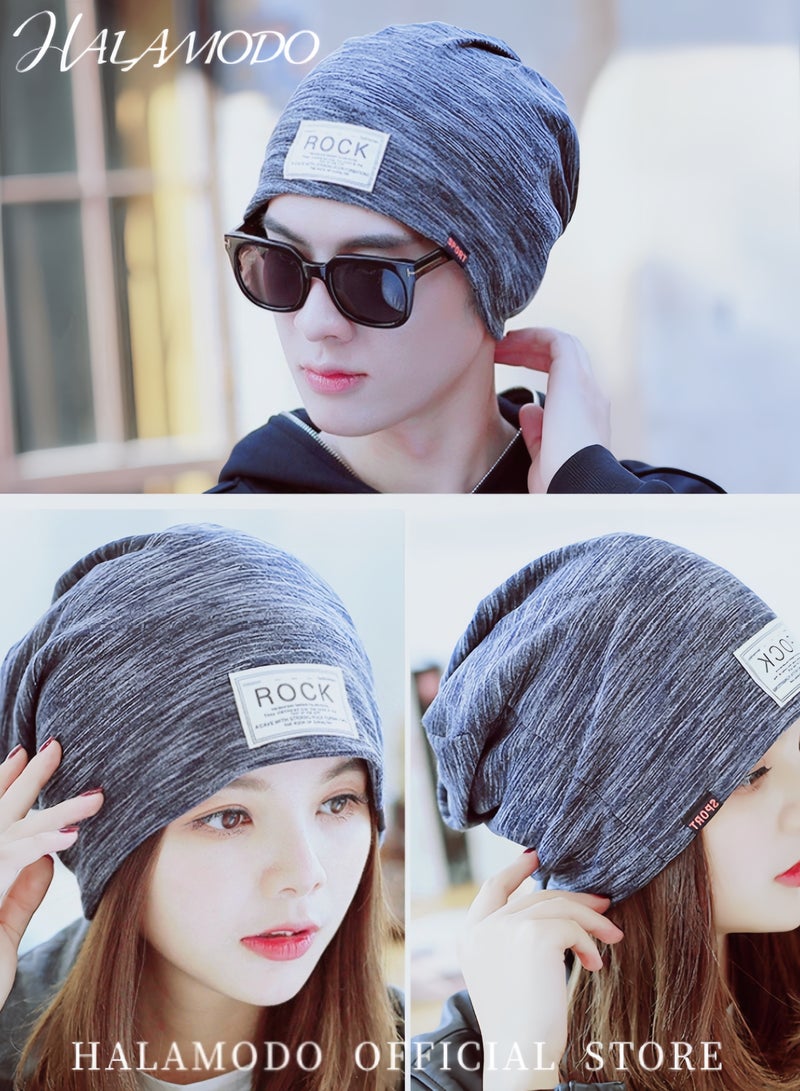 Halamodo Beanie Hats Warm Winter Hats Sleeping Cap Reversible Windproof Hat Daily Skull Cap Fashion Padded Hat Casual Breathable Cap for Men & Women - Image 5