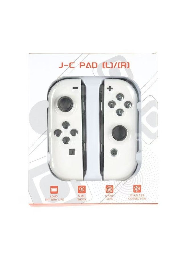 Joycon Game Handle Left And Right Separation Handle Wireless Bluetooth Belt Wake-up With Hand Rope Switch Handle Cross-border-Product Color:White (without Hand Strap)  - Image 1