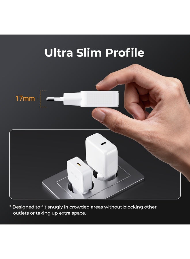 VOLTME Revo 30W Lite Ultrathin C Wall Charger - White - Image 4