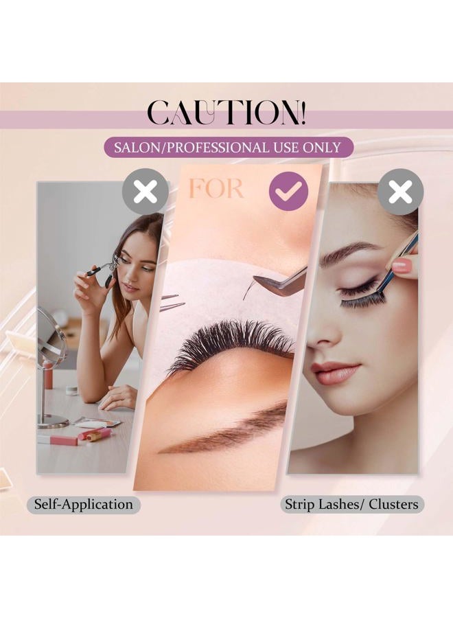 FADLASH غراء تمديد الرموش 0.5-1 ثانية جفاف/6-8 أسابيع ثبات قوي إضافي غراء رموش مقاوم للماء أسود للاستخدام المهني فقط (5 مل) - Image 5