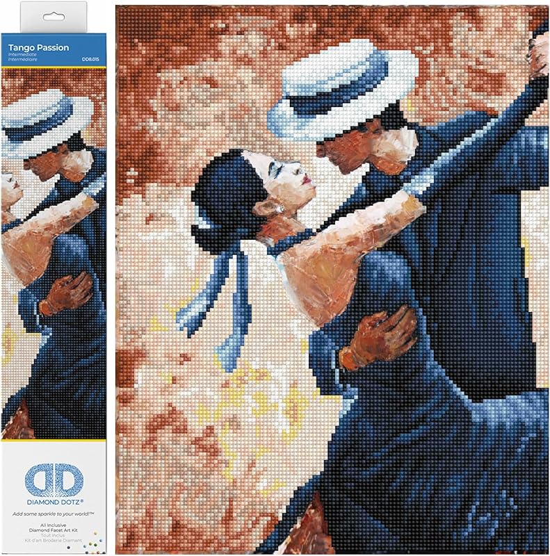 DIAMOND DOTZ Painting, Intermediate Kit, DD8, Tango Passion
