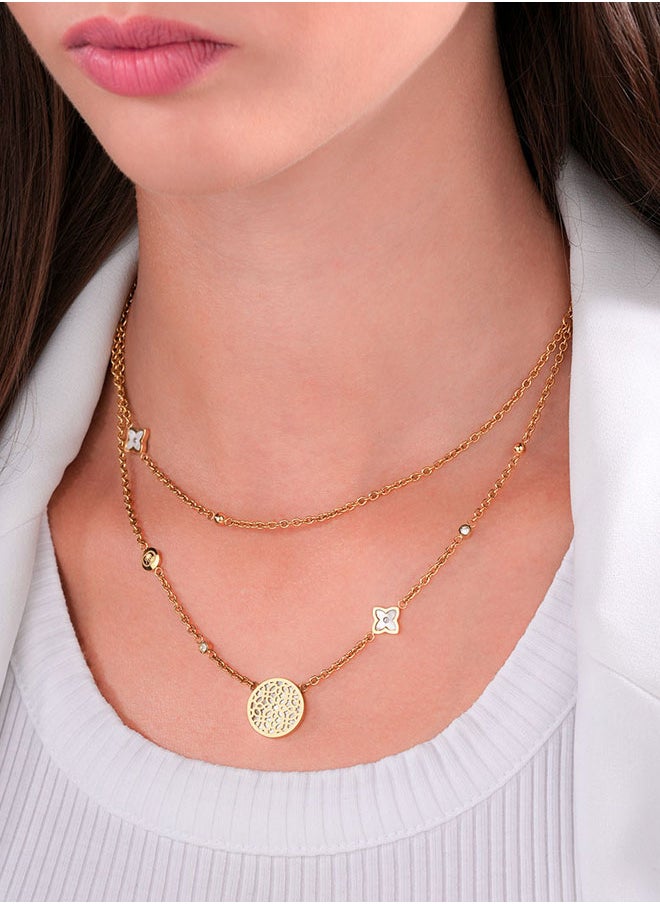 CERRUTI 1881 - Arabesque.4 Gold Elegant and Unique Women's Necklace - Image 1