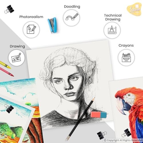 Lakeer 12 x 12 inch Ivory Cardstock Paper - 180 GSM, 25 Sheets, Off White Card Stock for Sketching, Drawing, DIY Crafts, Scrapbooking, Card Making & More - Image 4