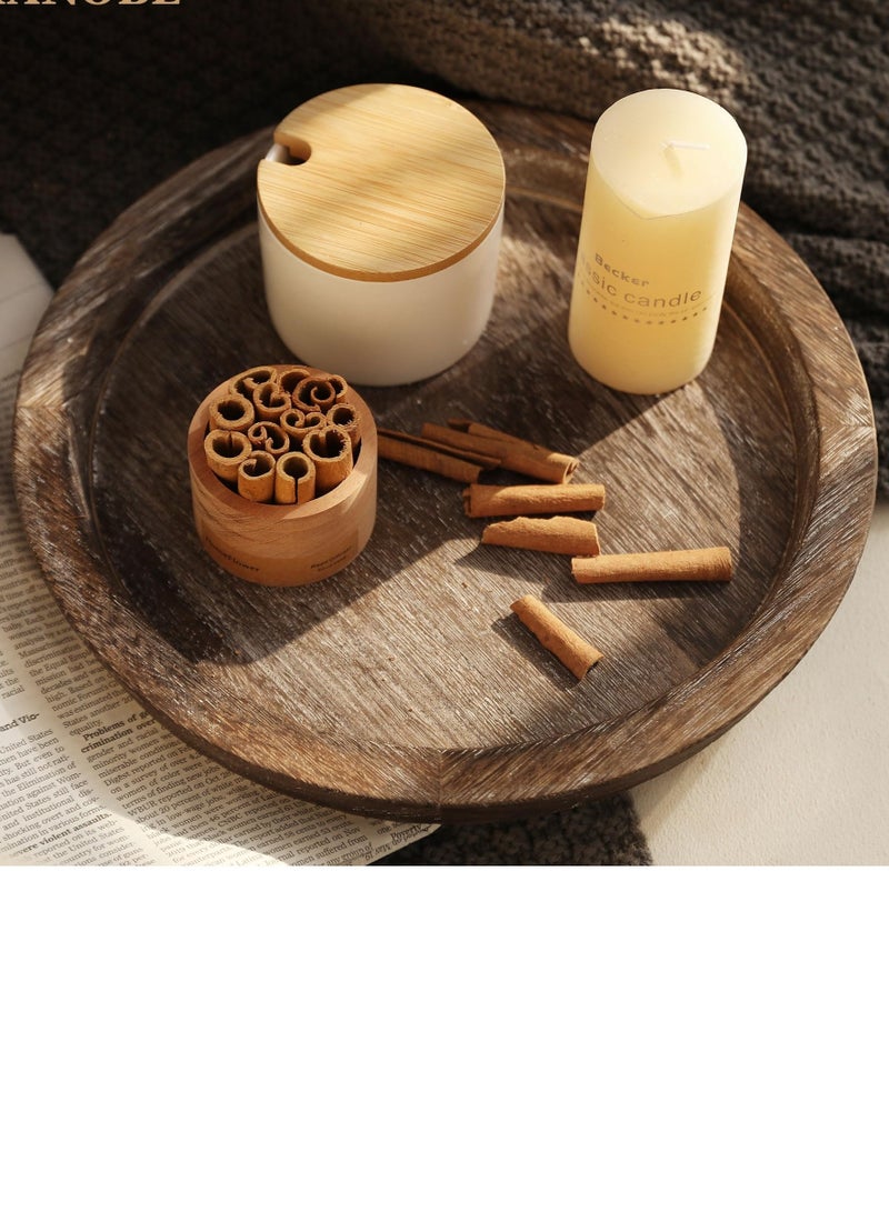 Decorative pallets, round wooden trays, home decoration trays - Image 2