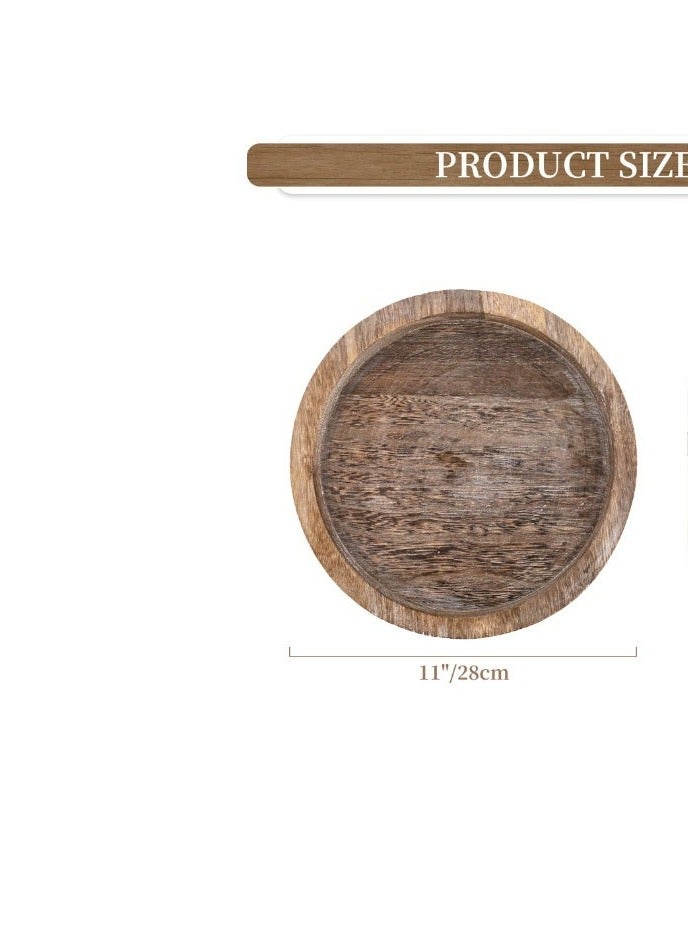 Decorative pallets, round wooden trays, home decoration trays - Image 5