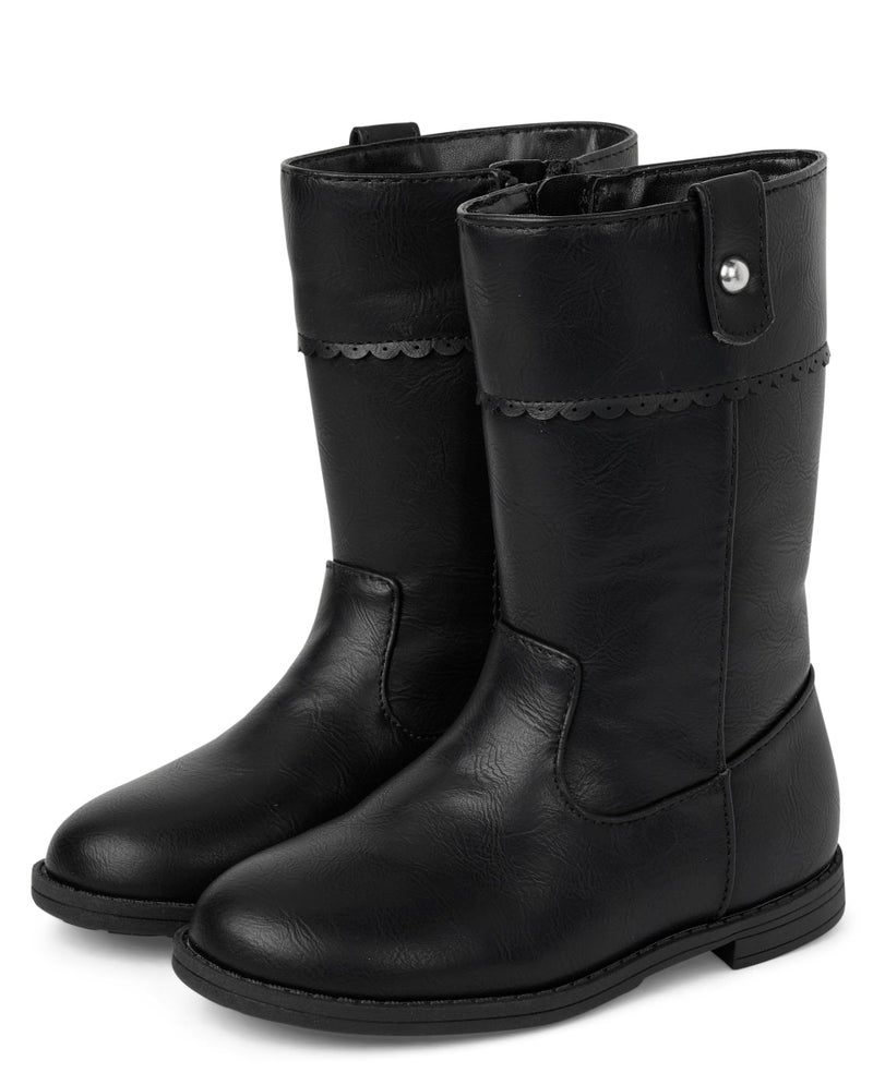 Gymboree,and Toddler Classic Tall Riding Boots,Black,9 Years - Image 1
