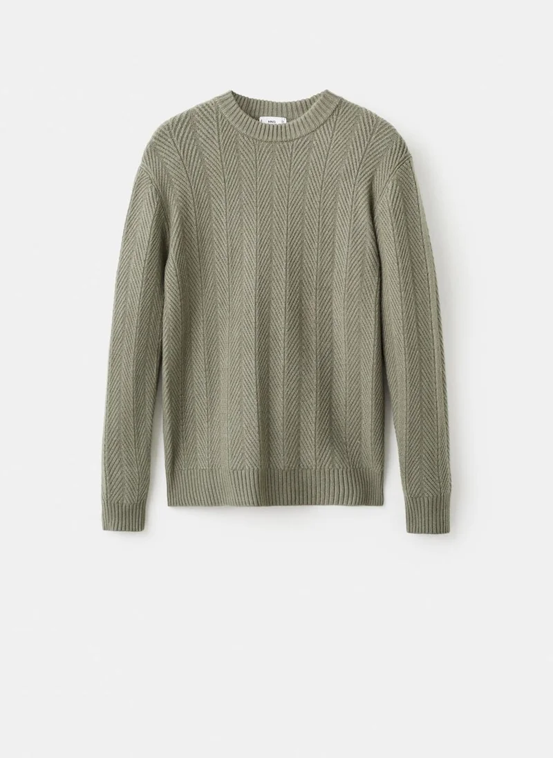 مانجو مان كنزة بنقش متعرج