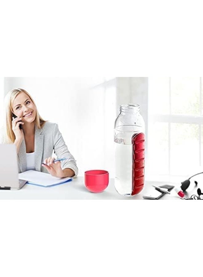 Water Bottle with Storage and Medicine Box (Yellow) - Image 5