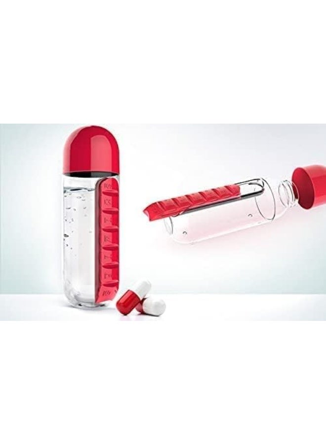 Water Bottle with Storage and Medicine Box (Yellow) - Image 2