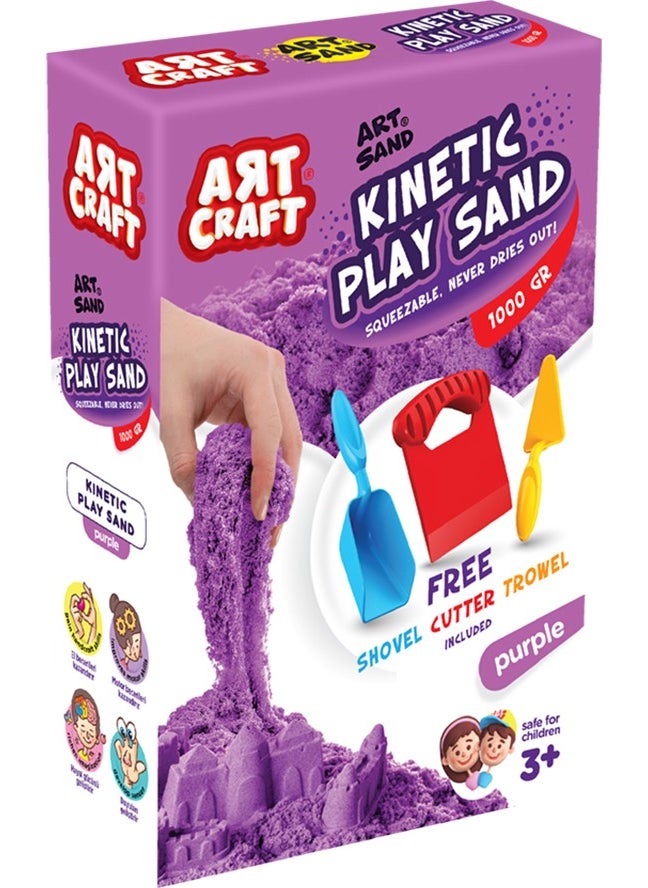 Purple Kinetic Play Sand with Accessories 1000 gr - pzsku/ZB06200F13CCF28568FEAZ/45/_/1740601542/fd67bdf7-e6af-4579-9173-80f4b27fc2f9