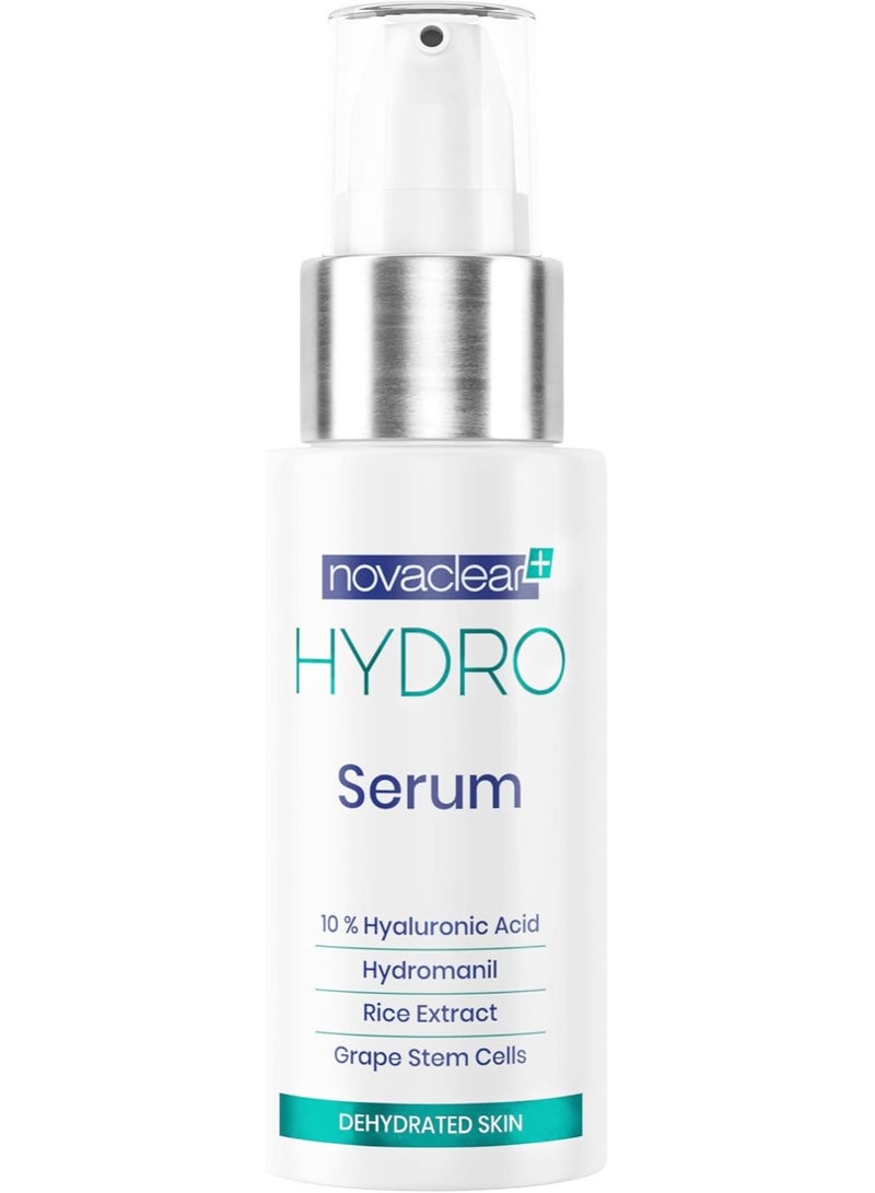 Novaclear Hydro Serum 30ml – Concentrated Hyaluronic Acid with Grape Stem Cells & Hydromanil™ for Deep Hydration & Anti-Aging - Image 1