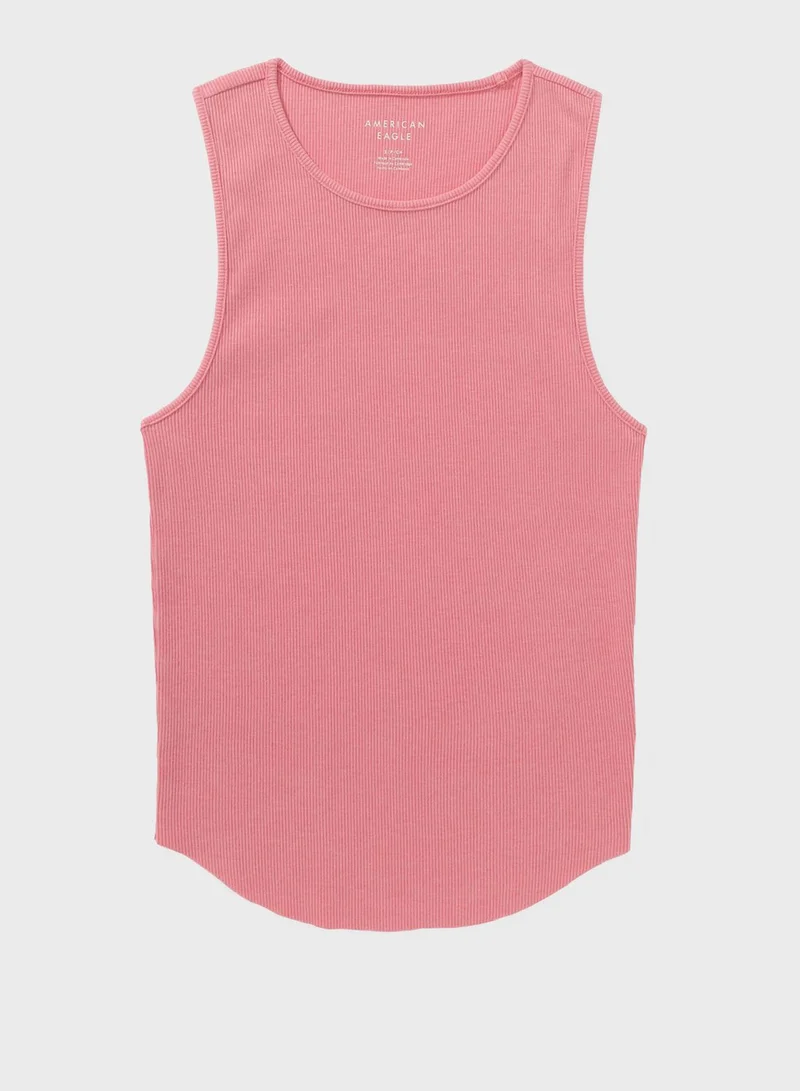 American Eagle Crew Neck Knitted Tank Top