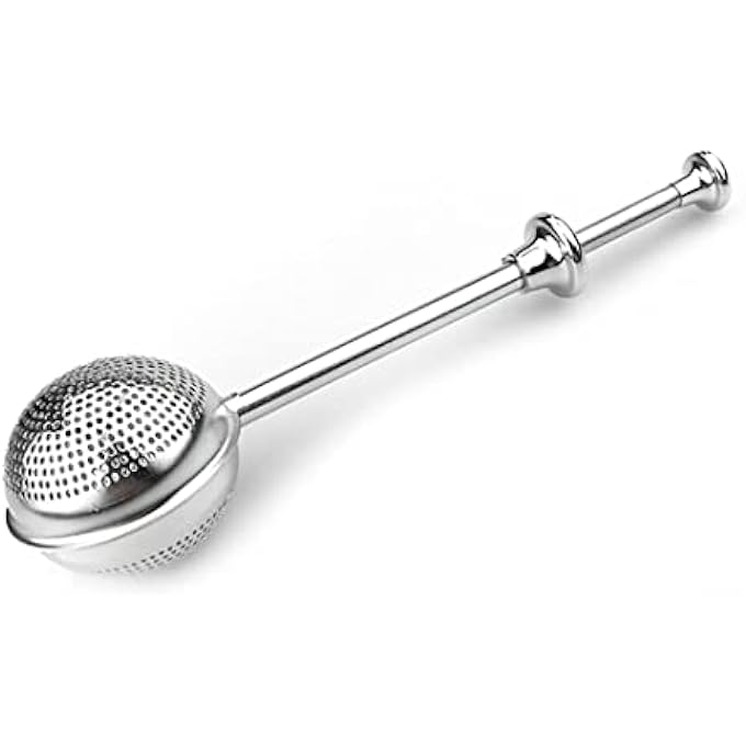 Tealand Durable Fine Mesh Strainer Infusing Ball Spoon Filter Stainless Steel Strainer To Brew Loose Leaf Tea Spices Herbs  Seasonings 18X5 Cm - Image 1
