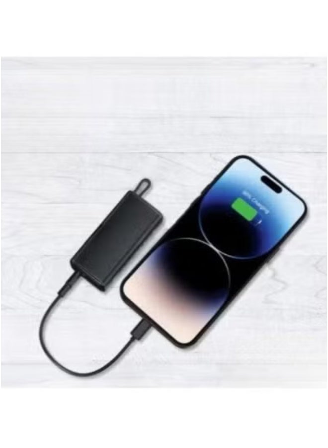 REBENUO 🔋 Ultra-Compact 5000mAh Mini Power Bank with Built-in Type-C & Lightning Cables – Slim, Lightweight Portable Charger for iPhone, Android & USB Devices – Fast Charging Emergency Battery Backup with USB-C Input – Ideal Pocket Power Bank for Travel & Daily Use in UAE - Image 2