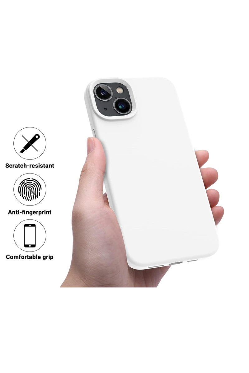 Compatible with iPhone 15 Case Liquid Silicone Slim Fit 3 Layer Soft Rubber Shockproof Cover with Anti-Scratch Microfiber Lining - Image 3
