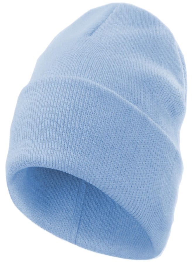 vidsel 100% Cotton Toddler Beanie Hats for Baby Boys Girls Kids Infant Winter Hat Soft Warm Knit Cuffed Caps - Image 1