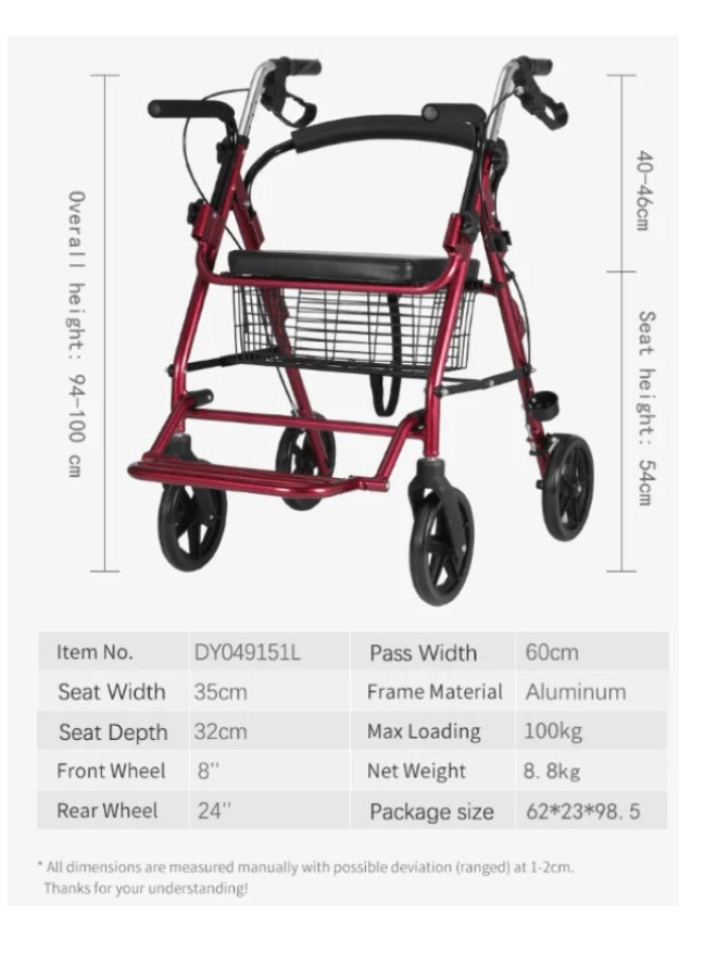 DAYANG Foldable Rollator made of aluminum - a lightweight mobility aid - Image 2