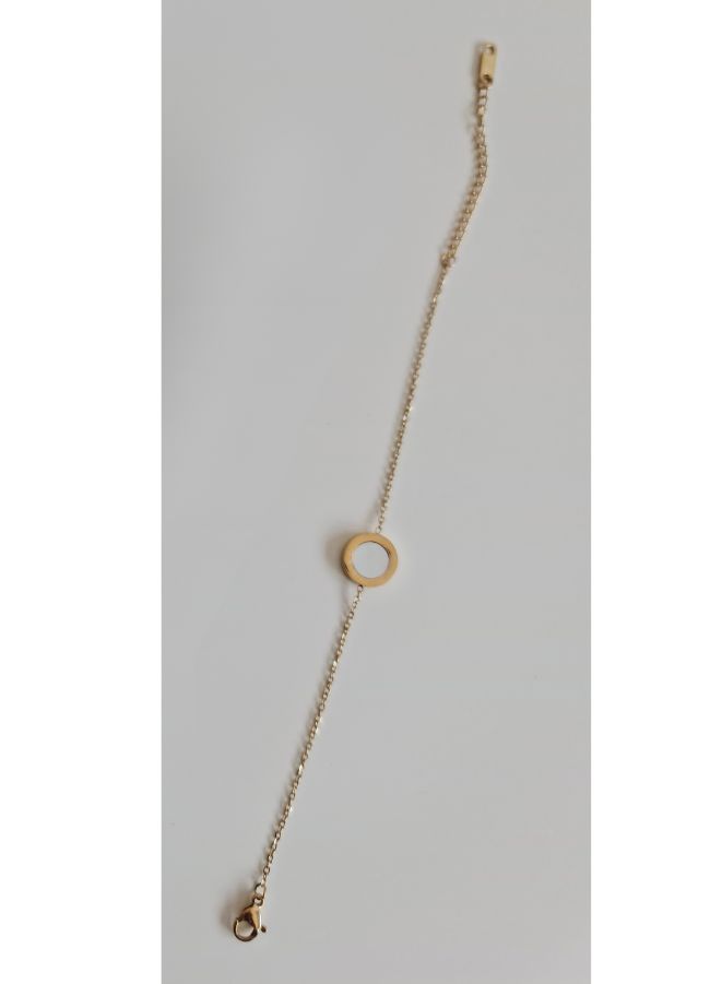 Elegant White Rose Gold Color Chain Bracelet for Women | Best Gift for Birthday,Valentine Day for her - Image 1