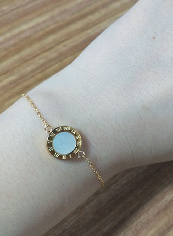 Elegant White Rose Gold Color Chain Bracelet for Women | Best Gift for Birthday,Valentine Day for her - Image 2