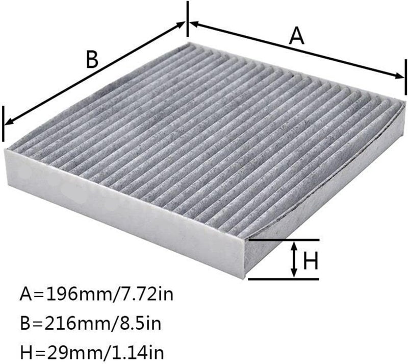 QASULER 3x Activated Carbon Cabin Air Filter - Image 2