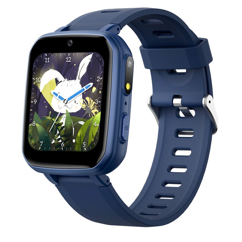 Kids Smart Watch 1.5-Inch Ultra-Clear Screen Dual Camera 15 Puzzle Games - Comfortable Silicone Strap Smartwatch for Kids with Pedometer for Boys and Girls - Image 2