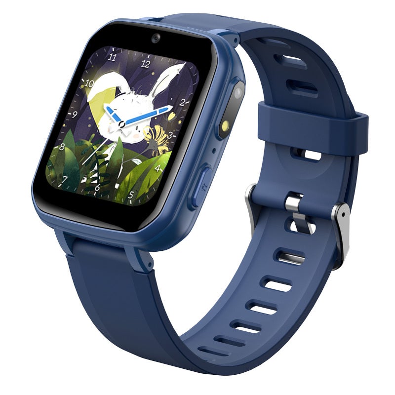 Kids Smart Watch 1.5-Inch Ultra-Clear Screen Dual Camera 15 Puzzle Games - Comfortable Silicone Strap Smartwatch for Kids with Pedometer for Boys and Girls - Image 3