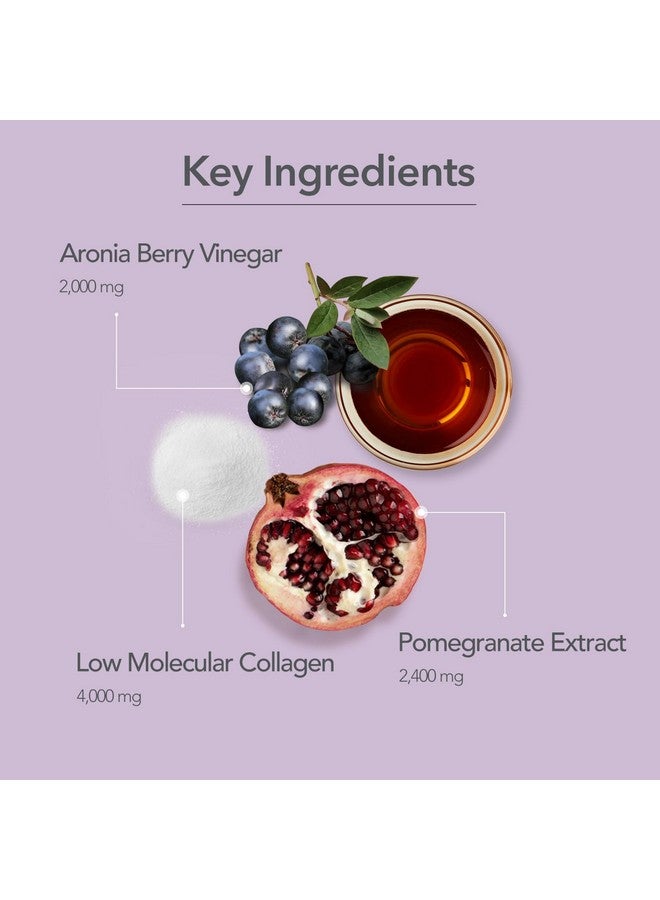 107 ARONIA Vinegar Low Molecular Collagen Jelly Stick, Contains Vitamin, Collagen, Hyaluronic Acid, Elastin, Probiotics, Korean Beauty Collagen, Supports Inner Beauty, 20g x 14 Pouches - Image 3