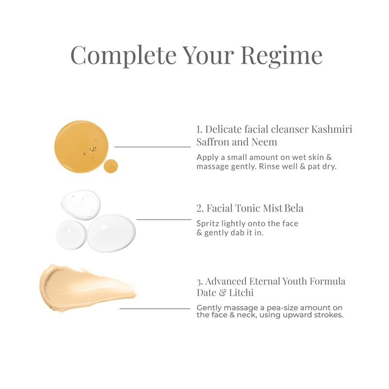 Forest Essentials Travel Size Advanced Eternal Youth Formula Date & Litchi 15g (Anti-Aging Night Cream) - Image 5