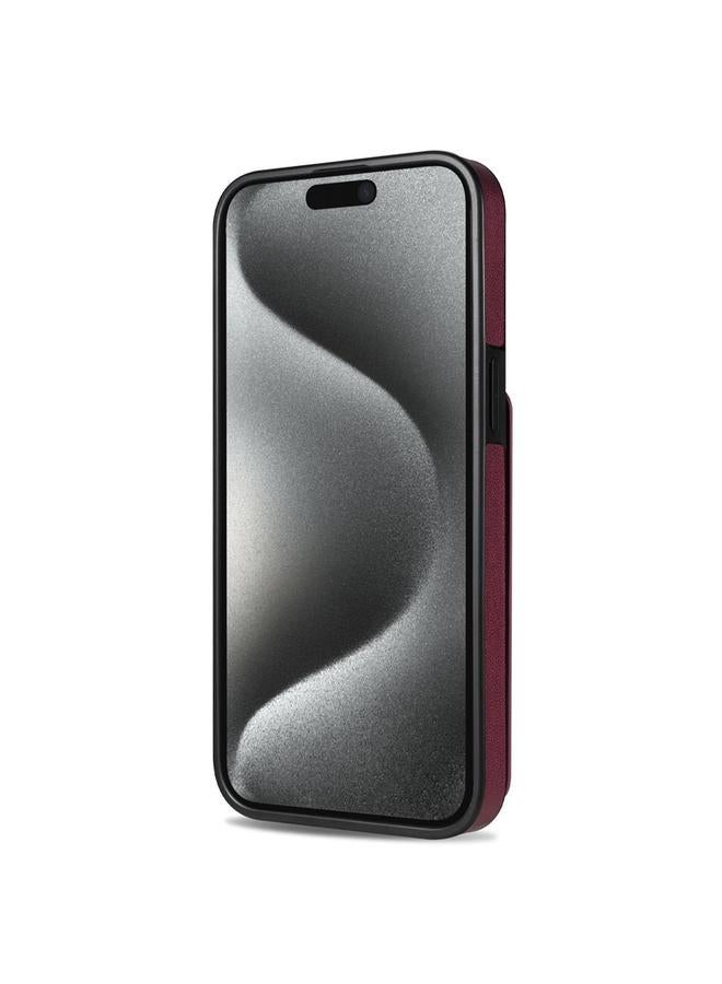 زبون جراب هاتف iPhone 13 / 14 مع حقيبة بطاقات قابلة للفصل وملمس الجلد، جراب هاتف Magsafe - Image 3