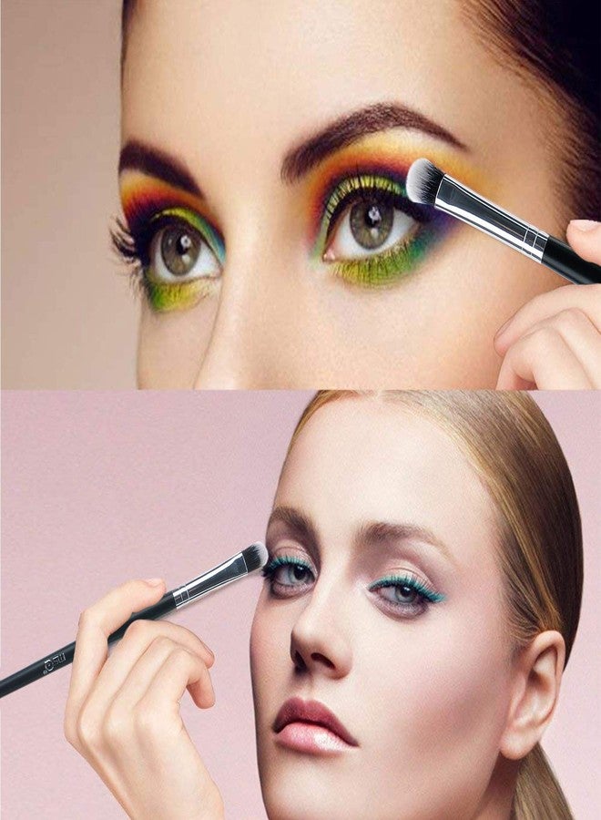 MSQ Eyeshadow Brushes Set 20pcs Makeup Eye Brushes Eyeshadow Blending Brush Eyebrow Eyeliner Lip Brush Beauty Brushes-Black - Image 4