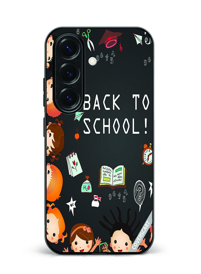 غطاء حماية لجهاز سامسونج جالاكسي S24 تصميم العودة إلى المدرسة للأولاد متعدد الألوان