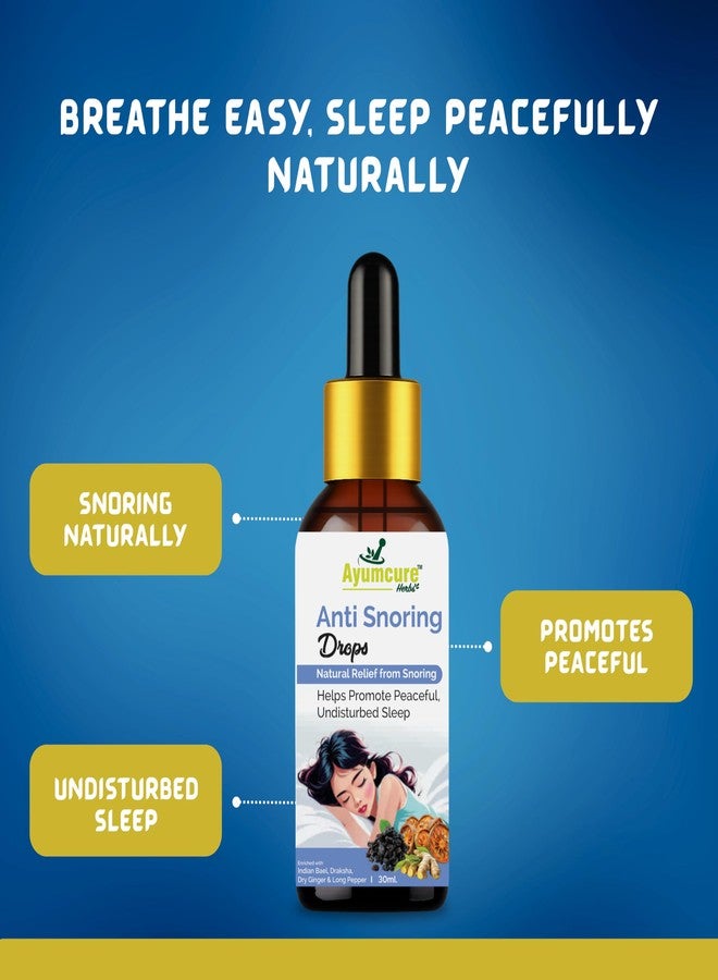Ayumcure Calm Nidra Sleep Juice & Anti-Snoring Drops Combo | Herbal Support for Deep Sleep & Snoring Relief | Clears Airway, Reduces Stress, Enhances Sleep Quality | Natural Ayurvedic Blend - Image 2