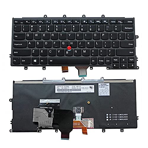 TravisLappy Compatible Replacement Laptop Keyboard for IBM Lenovo ThinkPad X240 X240S X250 X260 (Black) - Image 1