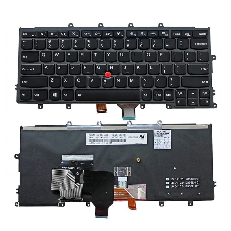 TravisLappy Compatible Replacement Laptop Keyboard for IBM Lenovo ThinkPad X240 X240S X250 X260 (Black) - Image 4