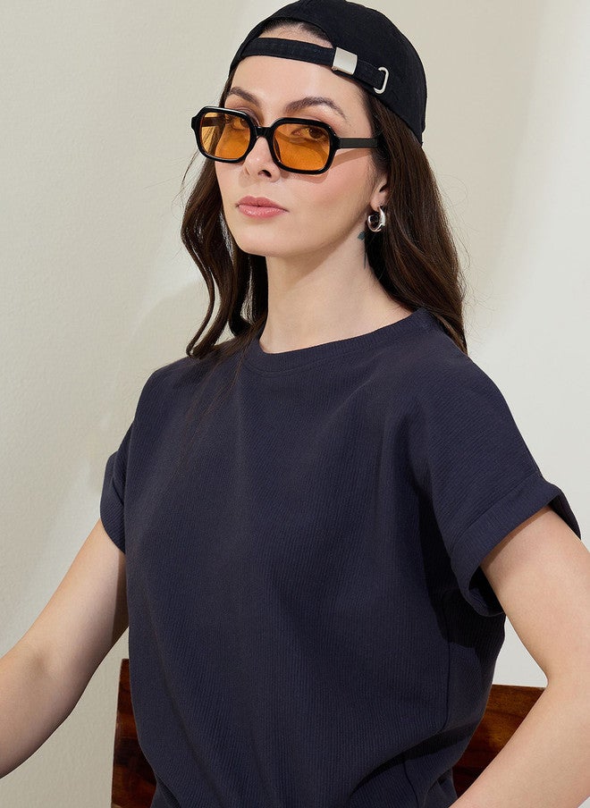 StyleStone طقم تي شيرت وسروال من القطن الخالص بتصميم مضلع من ستايل ستون - Image 2