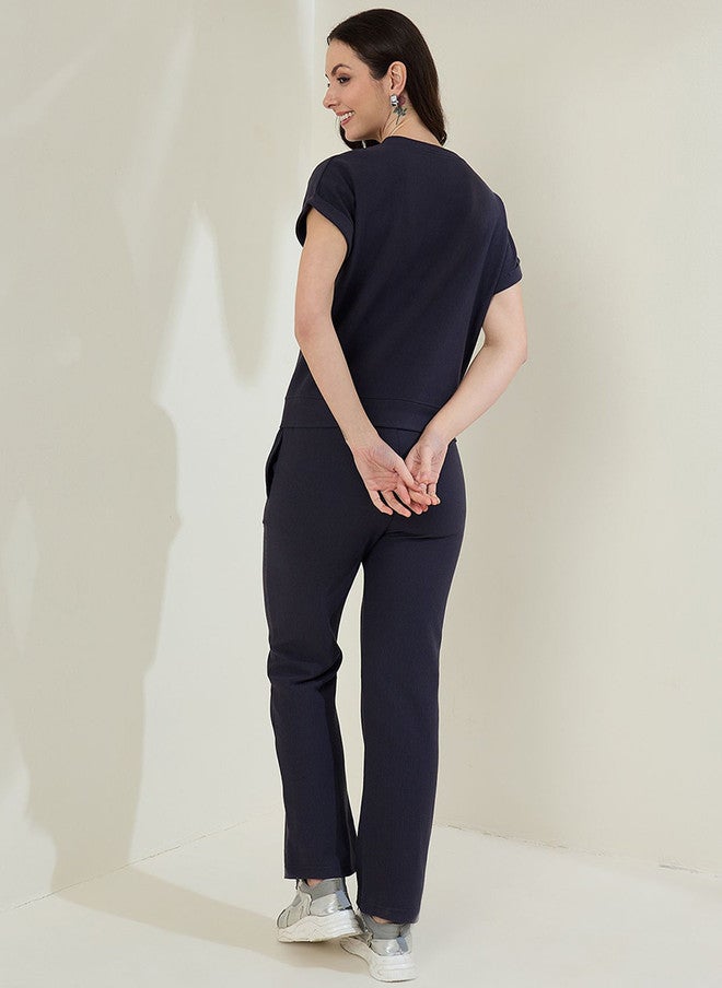 StyleStone طقم تي شيرت وسروال من القطن الخالص بتصميم مضلع من ستايل ستون - Image 5