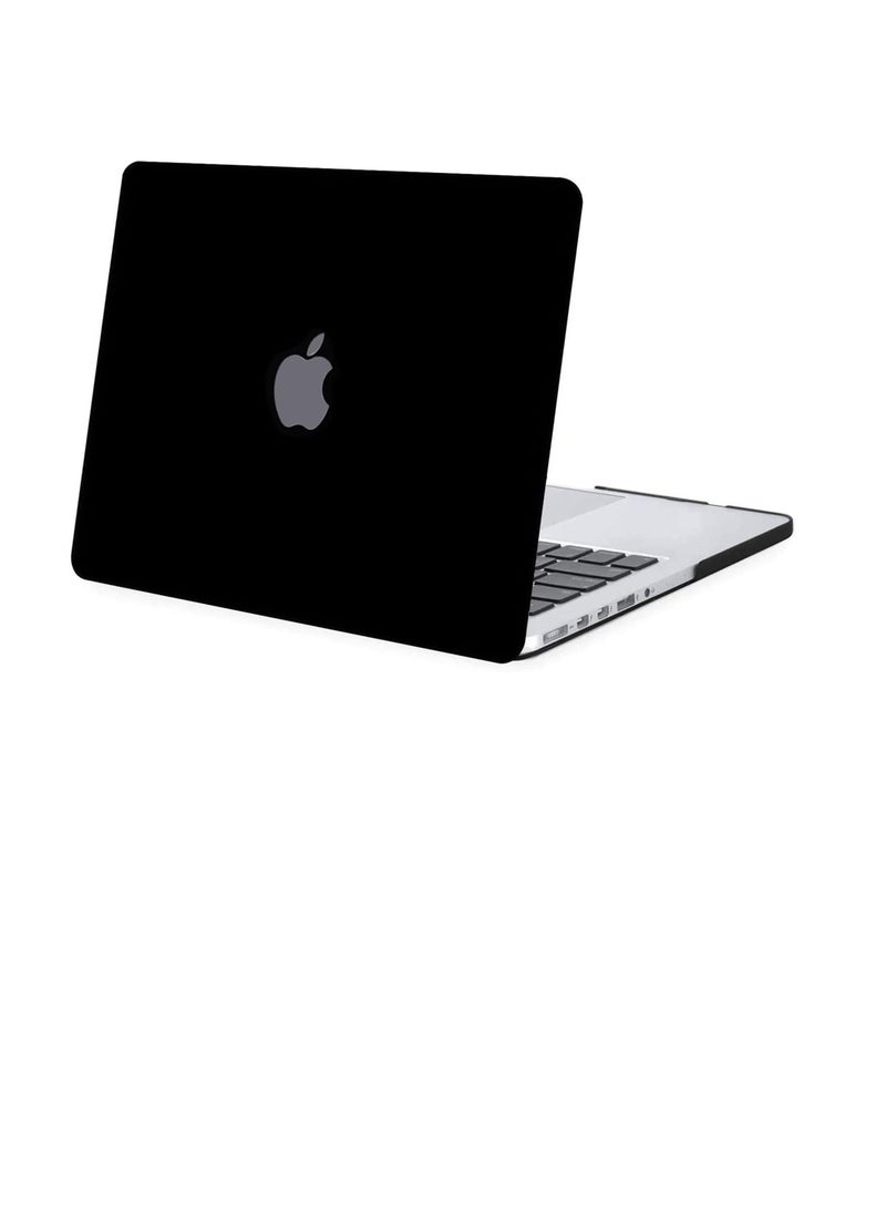 Generic Case Compatible For MacBook Pro 15 inch Case 2019 2018 2017 2016 Release A1990 A1707 Model with Touch Bar Plastic Hard Shell Case Black Color  - Image 1