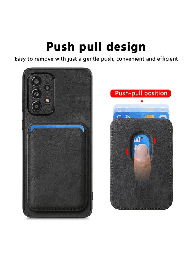 اس-توب جراب هاتف Samsung Galaxy A53 من الجلد بتصميم كلاسيكي مع حقيبة بطاقات مغناطيسية - Image 2